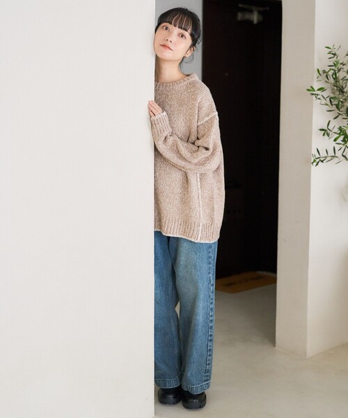 セール】ハンドステッチ ニット/プルオーバーニット（ニット/セーター