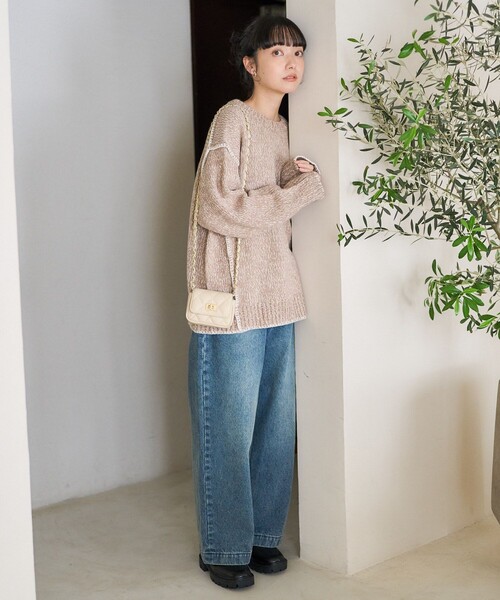 セール】ハンドステッチ ニット/プルオーバーニット（ニット/セーター