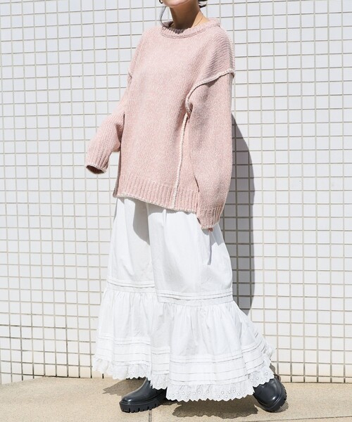 セール】ハンドステッチ ニット/プルオーバーニット（ニット/セーター