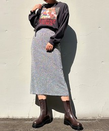 ラメナロースカート