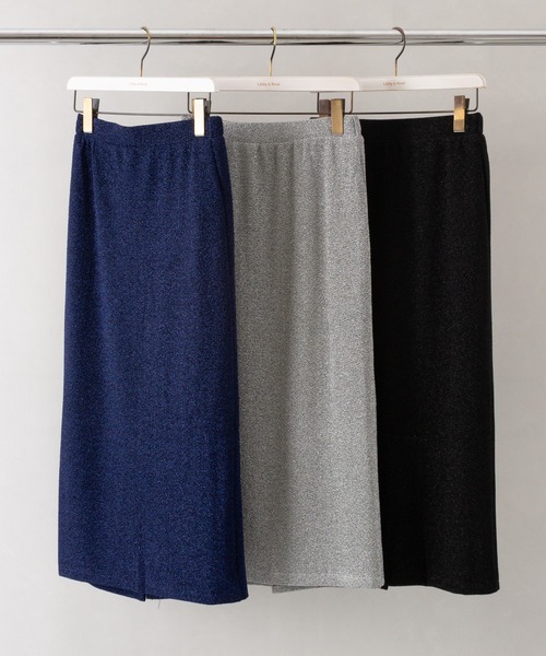 SpRay(スプレイ)の「ラメナロースカート(スカート・レディース・ブルー/シルバー/ブラック・FREE)」の4枚目の写真