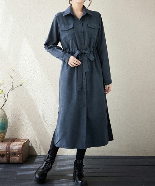 ウエストマークシャツワンピース（シャツワンピース）｜Doux Belle（ドゥーベル）