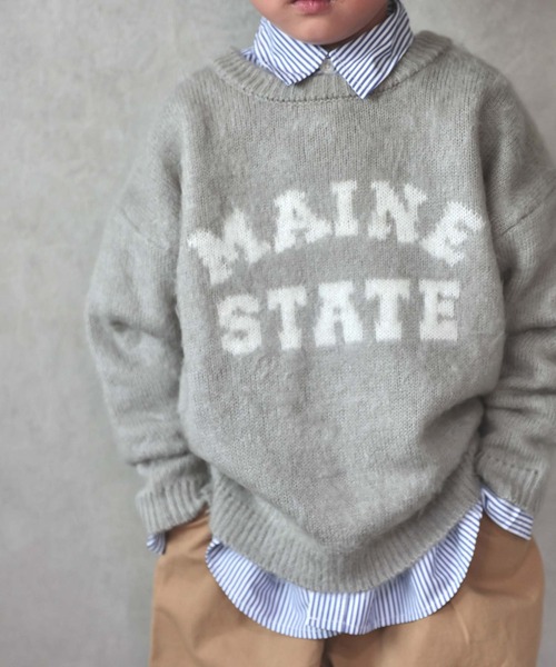 CIAOPANIC TYPY（チャオパニックティピー）の「【KIDS】アソートジャガードシャギープルオーバーニット（ニット/セーター・キッズ・ブラック/グレー/アイボリー/オフホワイト/ブルー・XL/XXL/S/M/L）」の20枚目の写真