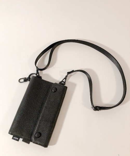 waku（ワク）の「waku　ワク　『KURO Series』マルチウォレットショルダー（ショルダーバッグ・メンズ・ブラック・FREE）」の7枚目の写真
