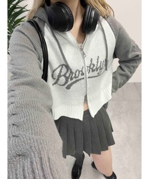 PHILLY | 【PHILLY】カレッジロゴショートニットパーカー(ニット/セーター)