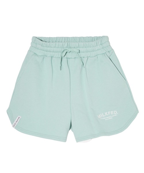 MILKFED.(ミルクフェド)の「DAILY SWEAT SHORTS(スウェットパンツ・レディース・ブラック/ライトピンク/オートミール/ライトグリーン・S/M)」の1枚目の写真