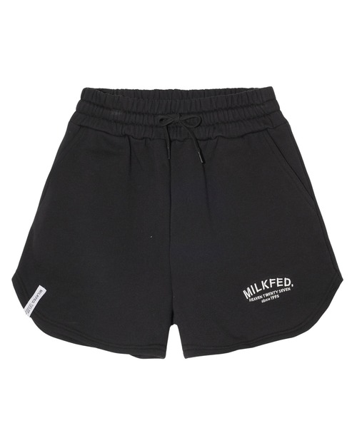MILKFED.(ミルクフェド)の「DAILY SWEAT SHORTS(スウェットパンツ・レディース・ブラック/ライトピンク/オートミール/ライトグリーン・S/M)」の2枚目の写真