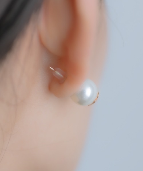 ear PAPILLONNER(イアパピヨネ)の「直結スター×パールピアス(ピアス(両耳用)・レディース・ゴールド・FREE)」の6枚目の写真