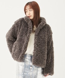 デタッチャブルボアブルゾン