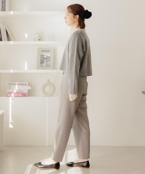 flower（フラワー）の「ウォーミーリボンパンツ（その他パンツ・レディース・ブラウン/グレー・FREE）」の19枚目の写真