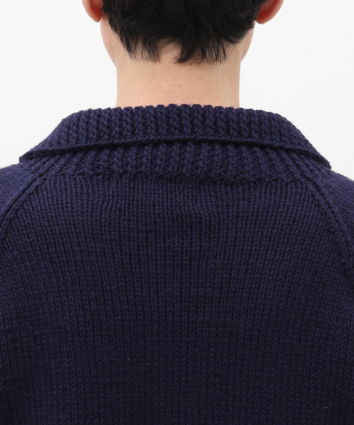 INVERALLAN（インバーアラン）の「【INVERALLAN / インバーアラン】HANDKNIT 54C（カーディガン/ボレロ・メンズ・ネイビー・40/42/44）」の7枚目の写真
