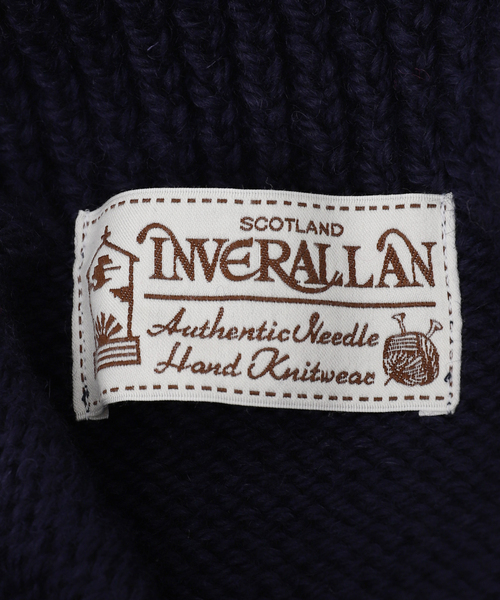 INVERALLAN（インバーアラン）の「【INVERALLAN / インバーアラン】HANDKNIT 54C（カーディガン/ボレロ・メンズ・ネイビー・40/42/44）」の12枚目の写真
