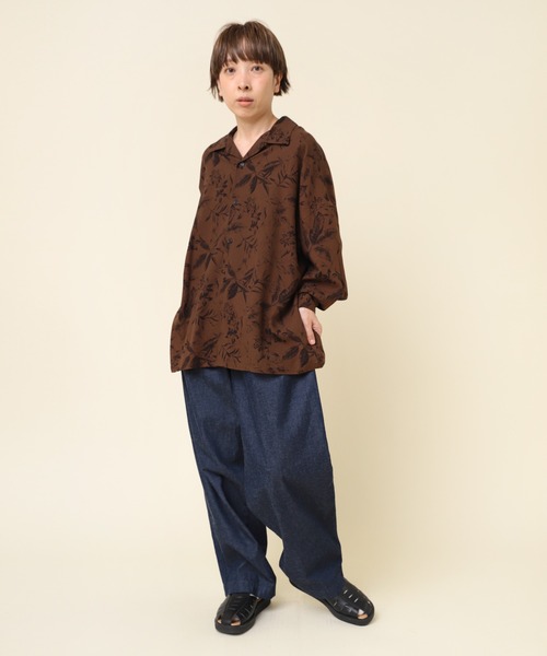 RNA-N（アールエヌエーエヌ）の「R4178 ライトバルーンパンツ（デニムパンツ・レディース・キナリ/ワンウォッシュ/ライトブルー・MEDIUM）」の10枚目の写真