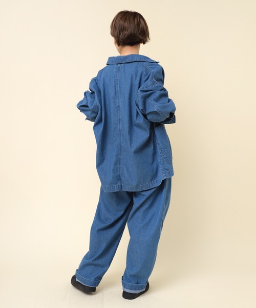 RNA-N（アールエヌエーエヌ）の「R4178 ライトバルーンパンツ（デニムパンツ・レディース・キナリ/ワンウォッシュ/ライトブルー・MEDIUM）」の18枚目の写真