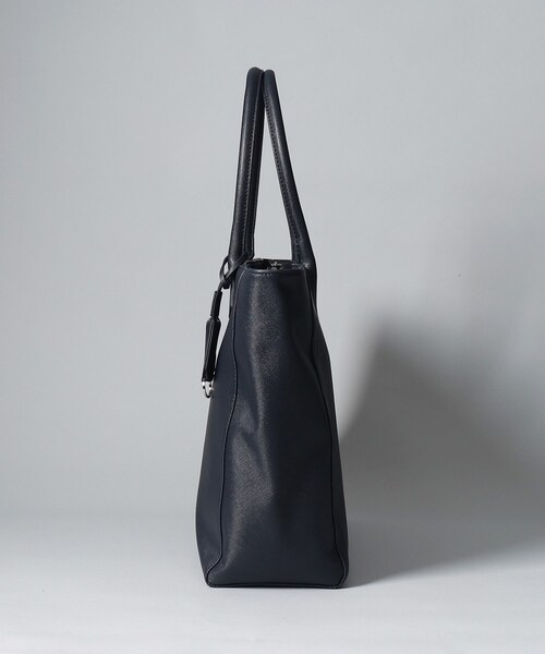 THE SHOP TK （ザ ショップ ティーケー ）の「◆【A4サイズ/PC収納】サフィアーノフェイクレザートートバック（トートバッグ・メンズ・ブラック/ブルー系その他・00）」の6枚目の写真