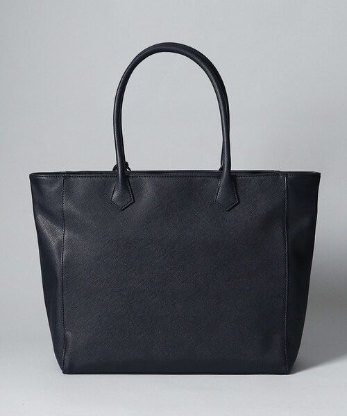 THE SHOP TK （ザ ショップ ティーケー ）の「◆【A4サイズ/PC収納】サフィアーノフェイクレザートートバック（トートバッグ・メンズ・ブラック/ブルー系その他・00）」の9枚目の写真