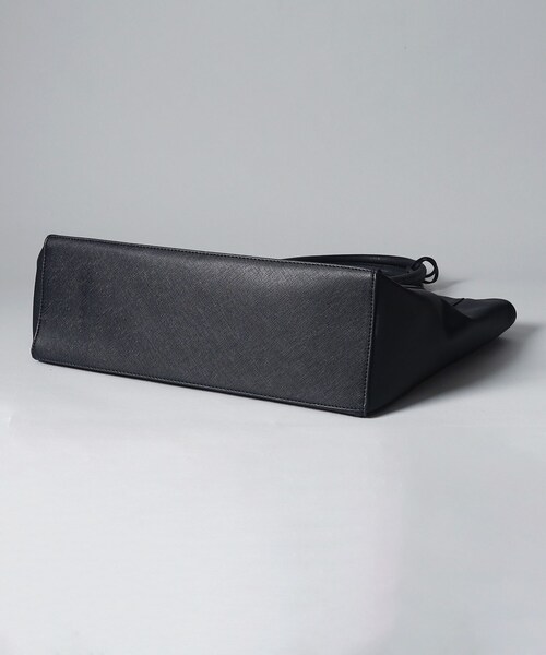 THE SHOP TK （ザ ショップ ティーケー ）の「◆【A4サイズ/PC収納】サフィアーノフェイクレザートートバック（トートバッグ・メンズ・ブラック/ブルー系その他・00）」の3枚目の写真