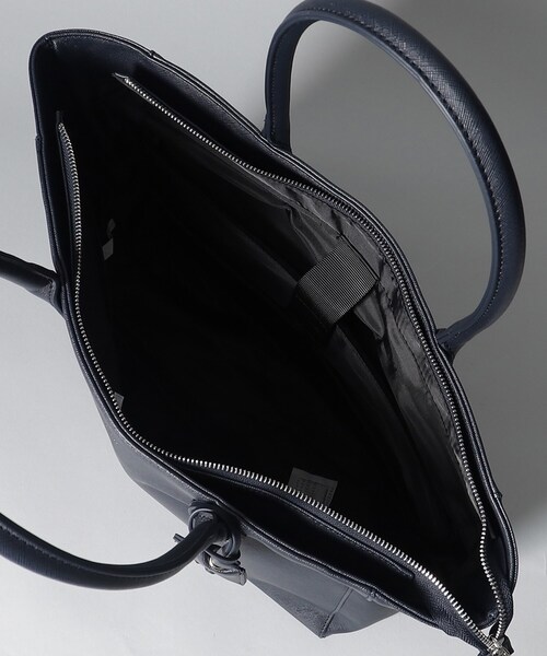 THE SHOP TK （ザ ショップ ティーケー ）の「◆【A4サイズ/PC収納】サフィアーノフェイクレザートートバック（トートバッグ・メンズ・ブラック/ブルー系その他・00）」の11枚目の写真