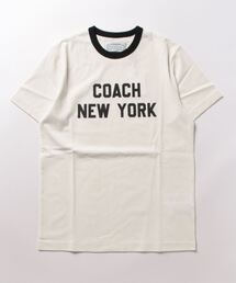 COACH コーチ Tシャツ・カットソー 白 L 4102824N0017 公式】COACH – コーチ | シグネチャー リンガー Tシャツ