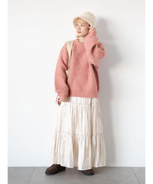 ehka sopo（エヘカソポ）の「オーロララメティアードスカート（スカート・レディース・キナリ/グレー/ブラック・F）」の17枚目の写真