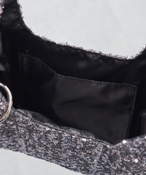 CIAOPANIC TYPY（チャオパニックティピー）の「【新色追加！！】カラビナ付きスパンコールBAG（ハンドバッグ・レディース・ブラック/グレー/シルバー/ピンク/ミント/ホワイト/ブラウン・ONE SIZE）」の18枚目の写真