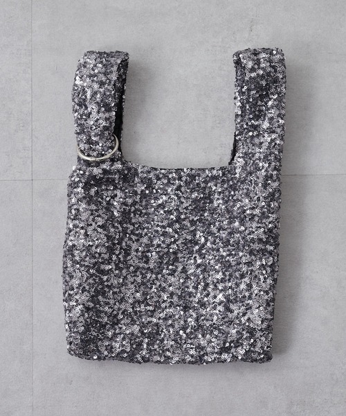 CIAOPANIC TYPY（チャオパニックティピー）の「【新色追加！！】カラビナ付きスパンコールBAG（ハンドバッグ・レディース・ブラック/グレー/シルバー/ピンク/ミント/ホワイト/ブラウン・ONE SIZE）」の16枚目の写真