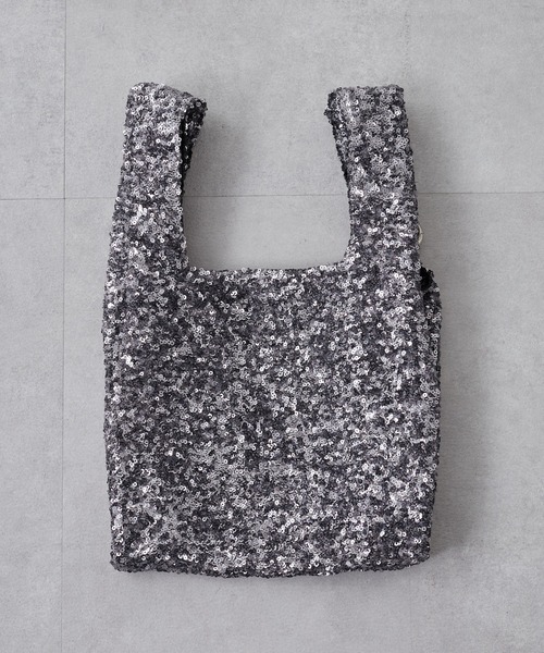 CIAOPANIC TYPY（チャオパニックティピー）の「【新色追加！！】カラビナ付きスパンコールBAG（ハンドバッグ・レディース・ブラック/グレー/シルバー/ピンク/ミント/ホワイト/ブラウン・ONE SIZE）」の17枚目の写真