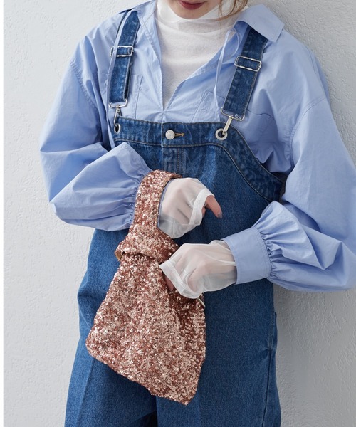 CIAOPANIC TYPY（チャオパニックティピー）の「【新色追加！！】カラビナ付きスパンコールBAG（ハンドバッグ・レディース・ブラック/グレー/シルバー/ピンク/ミント/ホワイト/ブラウン・ONE SIZE）」の15枚目の写真