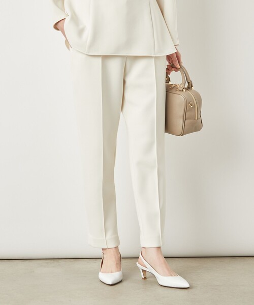 NOLLEY’S Sophi（ノーリーズソフィ）の「《セットアップ対応》ウォッシャブルダンボールイージーパンツ（その他パンツ・レディース・オフホワイト/ブラック・38/36）」の10枚目の写真