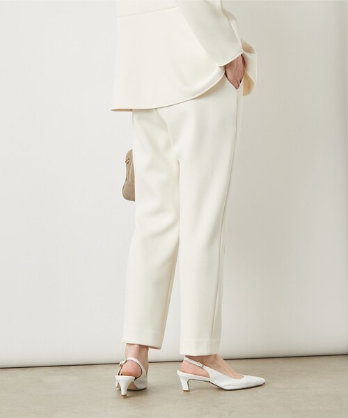 NOLLEY’S Sophi（ノーリーズソフィ）の「《セットアップ対応》ウォッシャブルダンボールイージーパンツ（その他パンツ・レディース・オフホワイト/ブラック・38/36）」の12枚目の写真