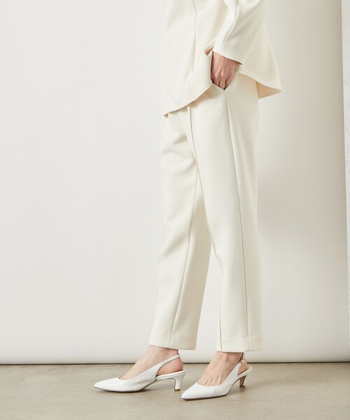 NOLLEY’S Sophi（ノーリーズソフィ）の「《セットアップ対応》ウォッシャブルダンボールイージーパンツ（その他パンツ・レディース・オフホワイト/ブラック・38/36）」の13枚目の写真