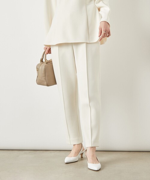 NOLLEY’S Sophi（ノーリーズソフィ）の「《セットアップ対応》ウォッシャブルダンボールイージーパンツ（その他パンツ・レディース・オフホワイト/ブラック・38/36）」の14枚目の写真