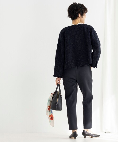 NOLLEY’S Sophi（ノーリーズソフィ）の「《セットアップ対応》ウォッシャブルダンボールイージーパンツ（その他パンツ・レディース・オフホワイト/ブラック・38/36）」の16枚目の写真