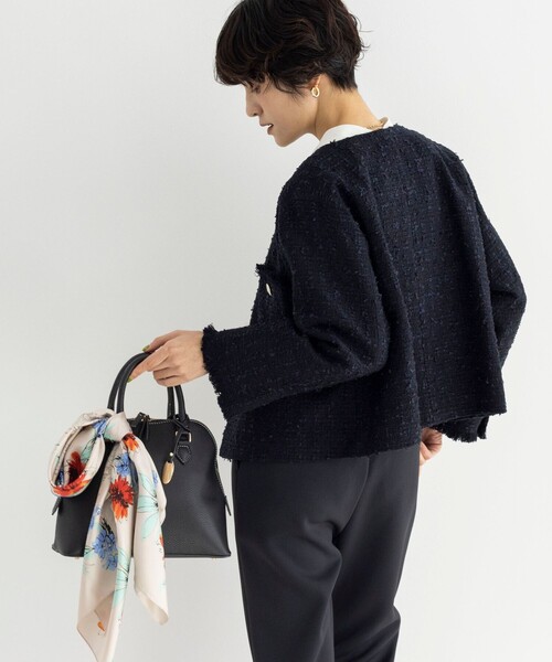 NOLLEY’S Sophi（ノーリーズソフィ）の「《セットアップ対応》ウォッシャブルダンボールイージーパンツ（その他パンツ・レディース・オフホワイト/ブラック・38/36）」の18枚目の写真