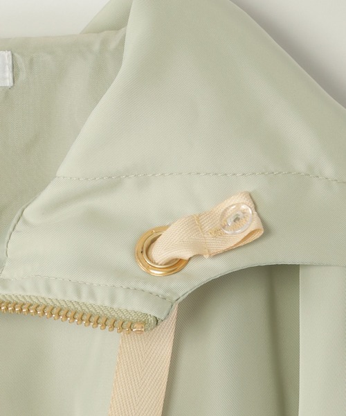 ikka（イッカ）の「サテン比翼マウンテンパーカー（120~160cm）（ブルゾン・キッズ・グリーン/ピンク系その他・130/160/150/140/120）」の14枚目の写真