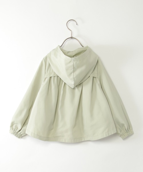 ikka（イッカ）の「サテン比翼マウンテンパーカー（120~160cm）（ブルゾン・キッズ・グリーン/ピンク系その他・130/160/150/140/120）」の4枚目の写真