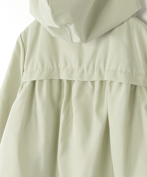 ikka（イッカ）の「サテン比翼マウンテンパーカー（120~160cm）（ブルゾン・キッズ・グリーン/ピンク系その他・130/160/150/140/120）」の6枚目の写真