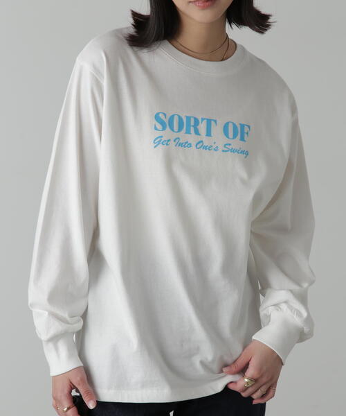 FREE'S MART（フリーズマート）の「◆フロッキープリントロングＴシャツ（Tシャツ/カットソー・レディース・ホワイト/ホワイト系その他/ベージュ系その他/ベージュ・FREE）」の16枚目の写真