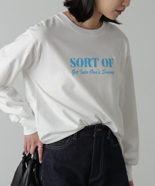 FREE'S MART（フリーズマート）の「◆フロッキープリントロングＴシャツ（Tシャツ/カットソー・レディース・ホワイト/ホワイト系その他/ベージュ系その他/ベージュ・FREE）」の20枚目の写真