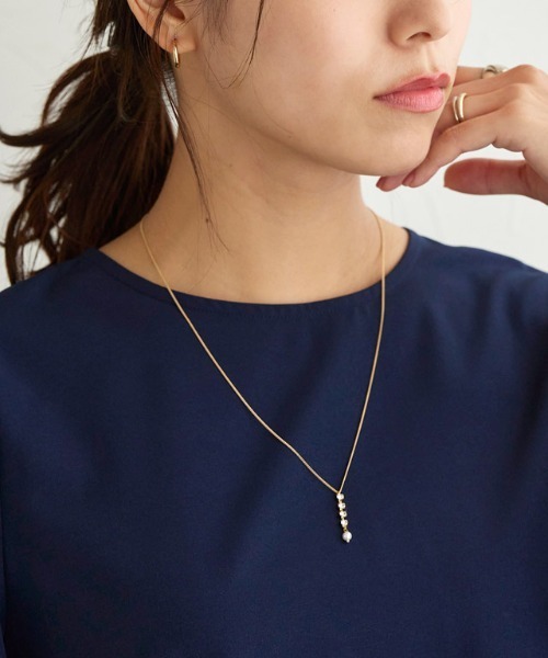 【新作!】\tパリの店舗がモチーフ\tHermes\t24 Faubourgネックレス ダイヤパールトップネックレス(ネックレス)|Pierrot(ピエロ