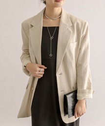 RIVE DROITE | セットアップ対応/リネンコットンオーバーサイズジャケット(テーラードジャケット)