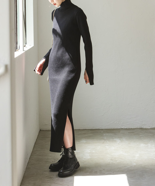 セール】《追加》ナロータイトスリットニットワンピース 2（ワンピース