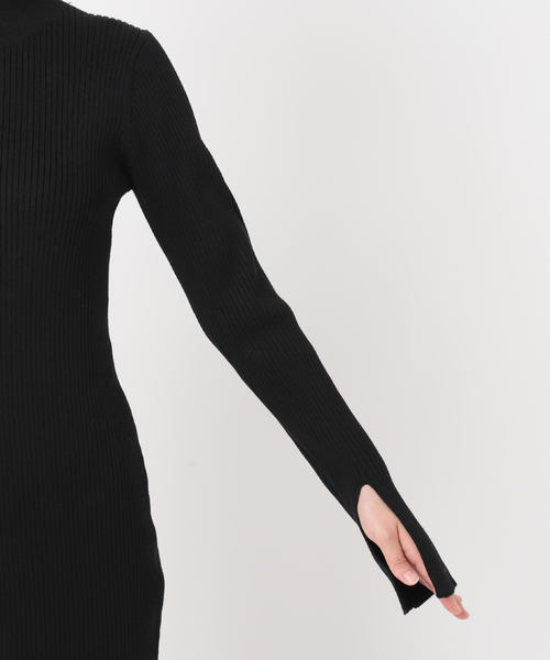 【美品】　Noble ノーブル　ナロータイトスリットニットワンピース Noble（ノーブル）の「《追加》ナロータイトスリットニット