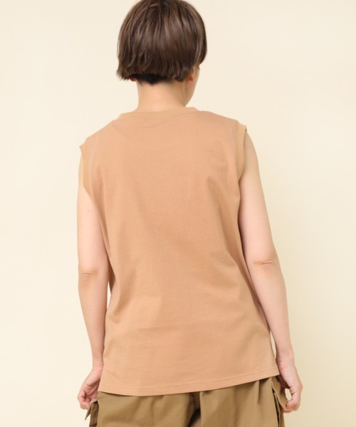 RNA-N（アールエヌエーエヌ）の「M2204 ＢＡＳＩＣタンクトップ（タンクトップ・レディース・チャコール/ベージュ/オフホワイト/杢グレー・MEDIUM）」の6枚目の写真