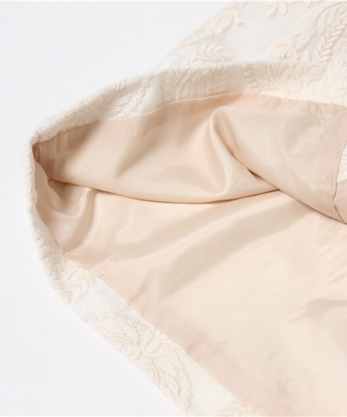 laboratory work（ラボラトリーワーク）の「オーガンジー刺繍タイトスカート（スカート・レディース・オフホワイト/ネイビー・MEDIUM）」の11枚目の写真