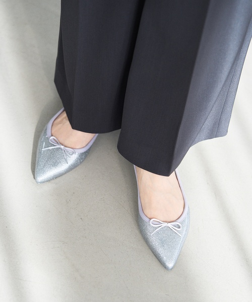 TEMPERATE（テンパレイト）の「【TEMPERATE/テンパレイト】 IRMA GLITTER（バレエシューズ・レディース・ブラック/シルバー/ゴールド・41/38/39/40）」の3枚目の写真