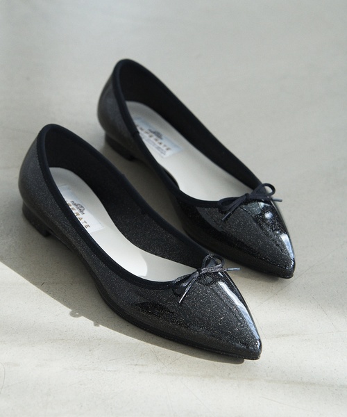 TEMPERATE（テンパレイト）の「【TEMPERATE/テンパレイト】 IRMA GLITTER（バレエシューズ・レディース・ブラック/シルバー/ゴールド・41/38/39/40）」の2枚目の写真