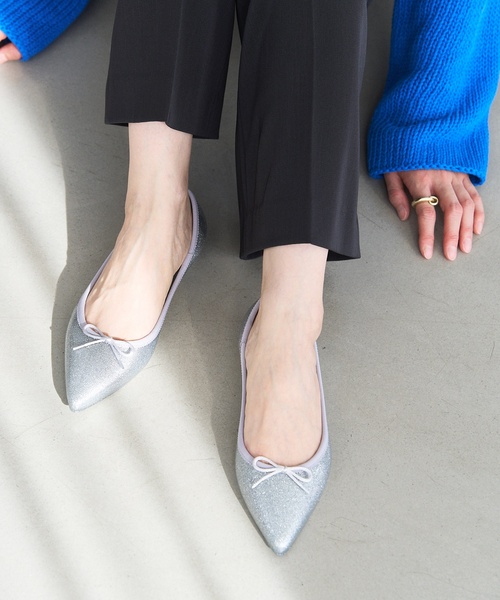 TEMPERATE（テンパレイト）の「【TEMPERATE/テンパレイト】 IRMA GLITTER（バレエシューズ・レディース・ブラック/シルバー/ゴールド・41/38/39/40）」の18枚目の写真