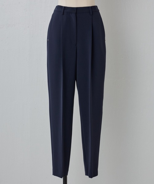 BEARDSLEY(ビアズリー)の「《LIVETART》ダブルクロスタックパンツ(スラックス・レディース・ネイビー/ブラック・FREE)」の22枚目の写真