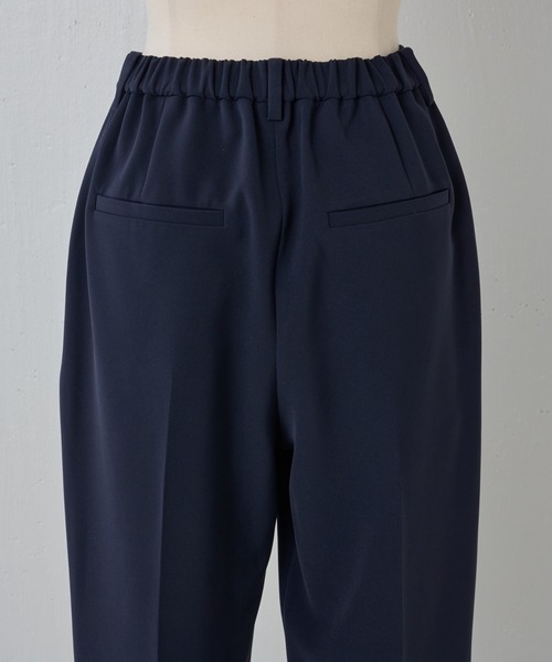 BEARDSLEY(ビアズリー)の「《LIVETART》ダブルクロスタックパンツ(スラックス・レディース・ネイビー/ブラック・FREE)」の15枚目の写真